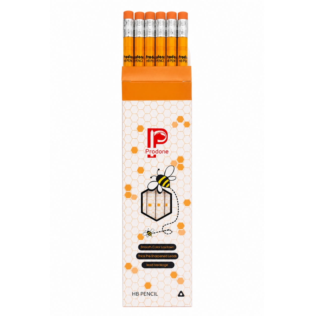 مداد مشکی پاکن‌دار پرودون (Prodone) طرح زنبوری